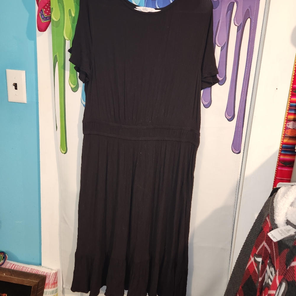 XL, Croft & Barrow, Simple Black Dress,